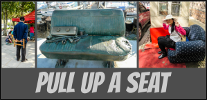 Pull Up A Seat – Red & White